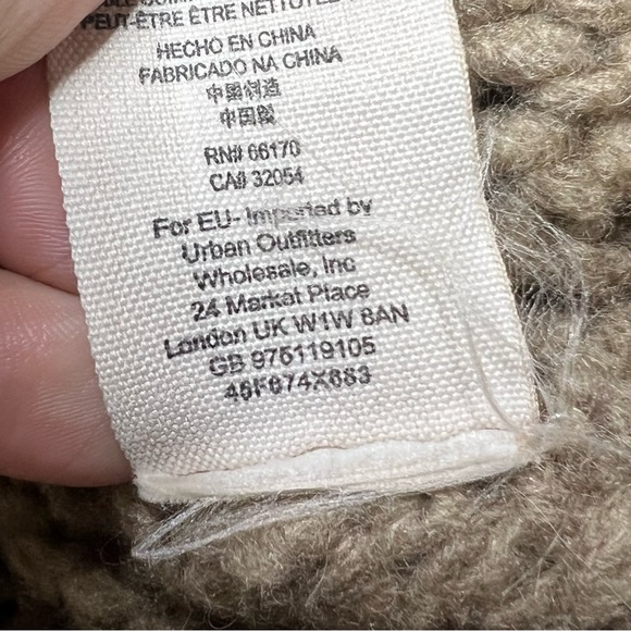 Free People Wool Angora Rabbit Hair Blend Oversized Knit Sweater in Brown - Picture 5 of 7